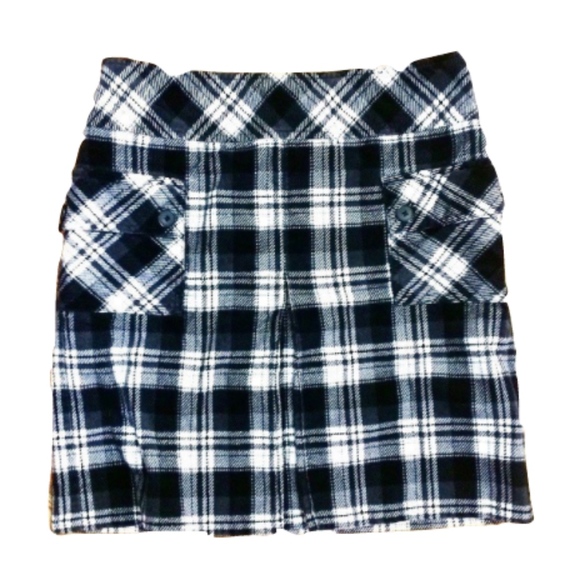 LOFT Dresses & Skirts - Loft Black and White Plaid Mini Skirt